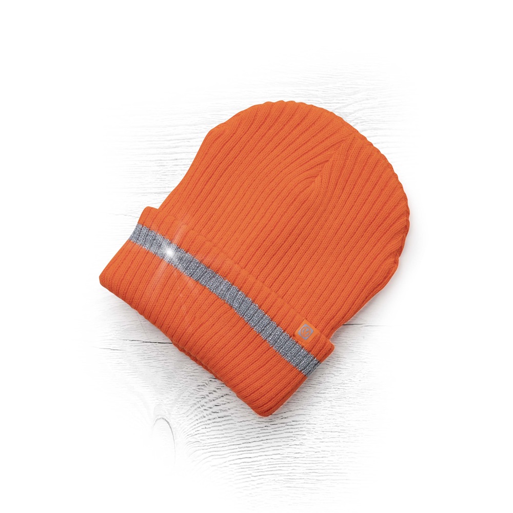 Zimní čepice pletená fleece ARDON®SPARK s reflex. pruhem hi-vis